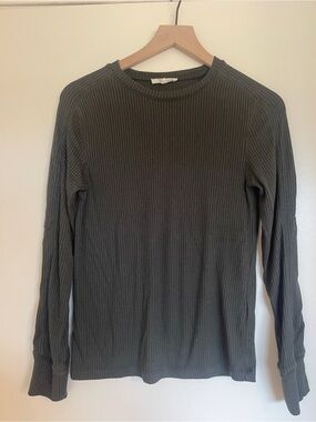 Madewell long sleeve Forest green top